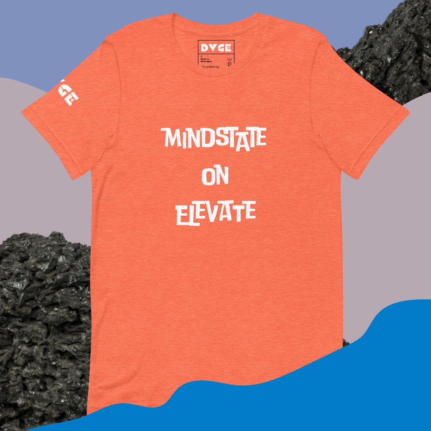DVGE x AALB Lyrics Series: MindState On Elevate Unisex Tee (Black, Blue, Green & Orange)