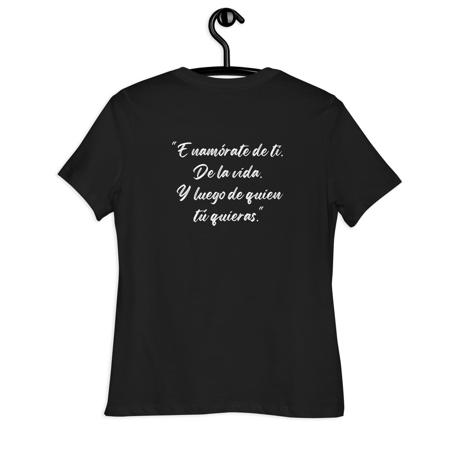 Frida Enamórate de ti Women's Tee (Black, Pink & Tan)