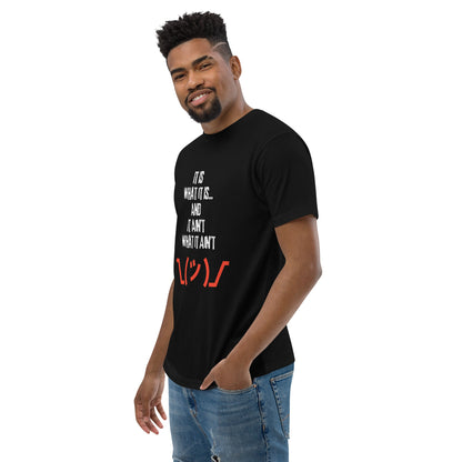 Lyrics Series: Smooth Grooving Fitted Short Sleeve T-shirt (Black, Blue & Heather Gray)